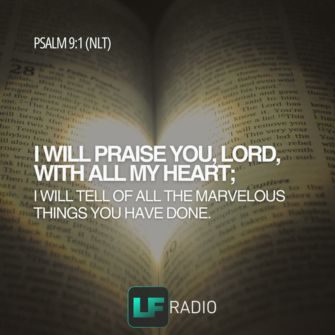 Psalm 9:1 - Verse of the Day