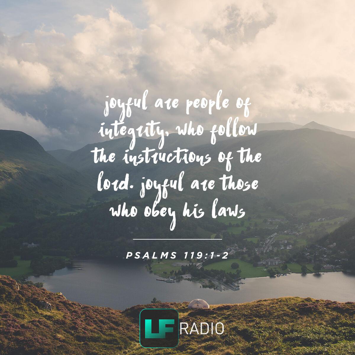 Psalms 119:1-2 - Verse of the Day