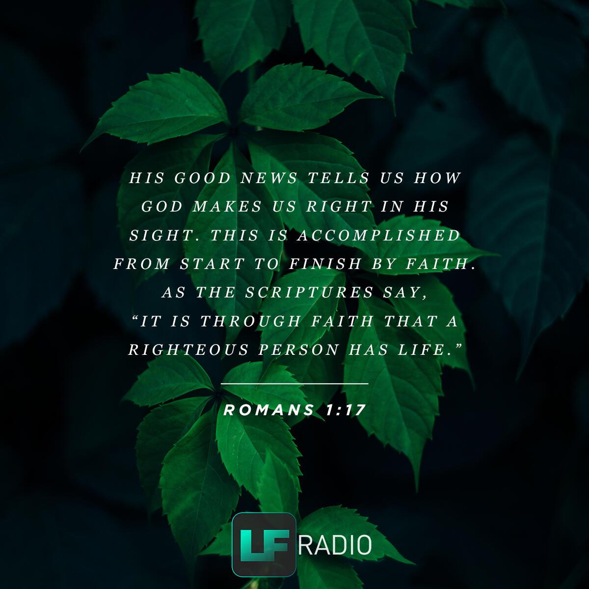 Romans 1:17 - Verse of the Day