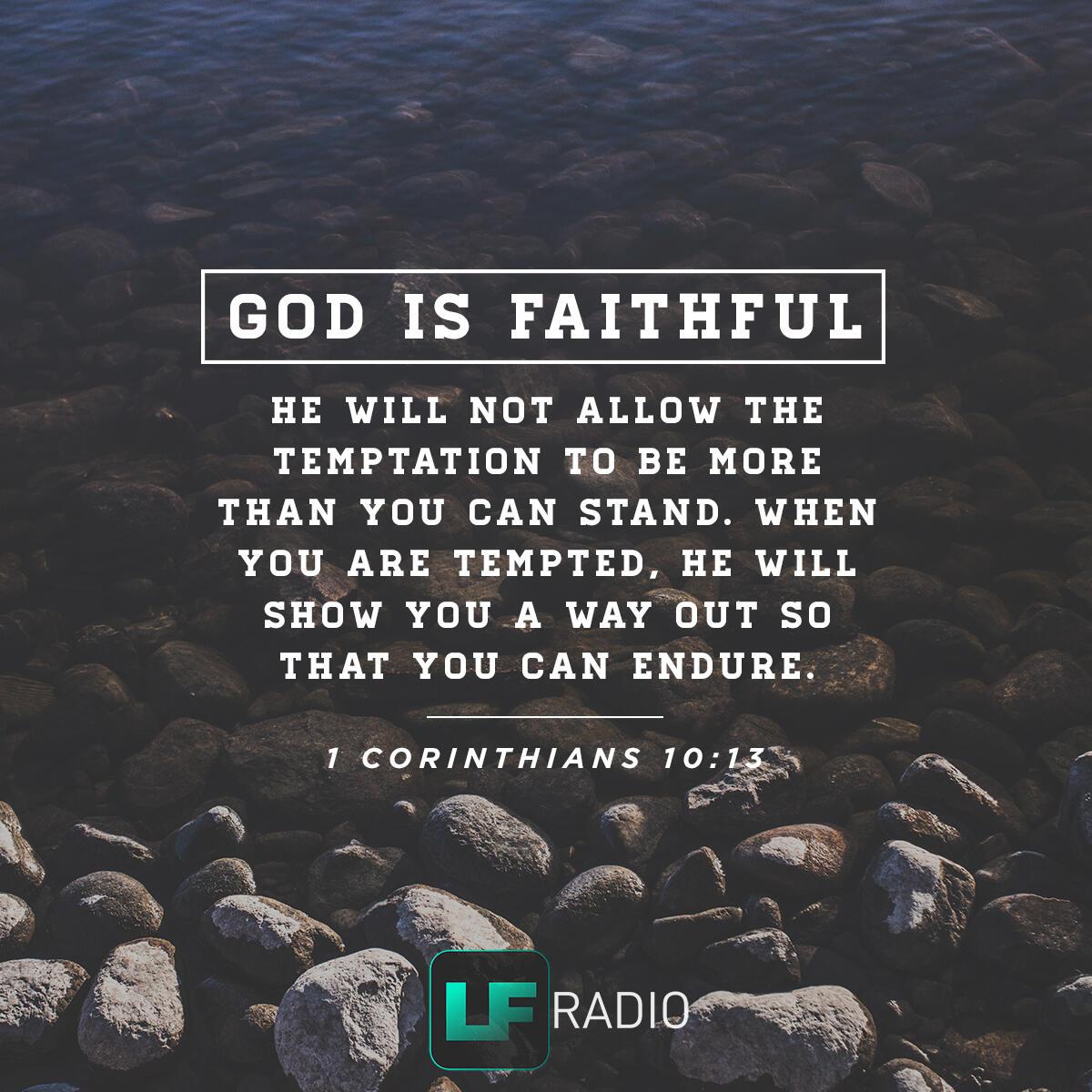 1 Corinthians 10:13 - Verse of the Day