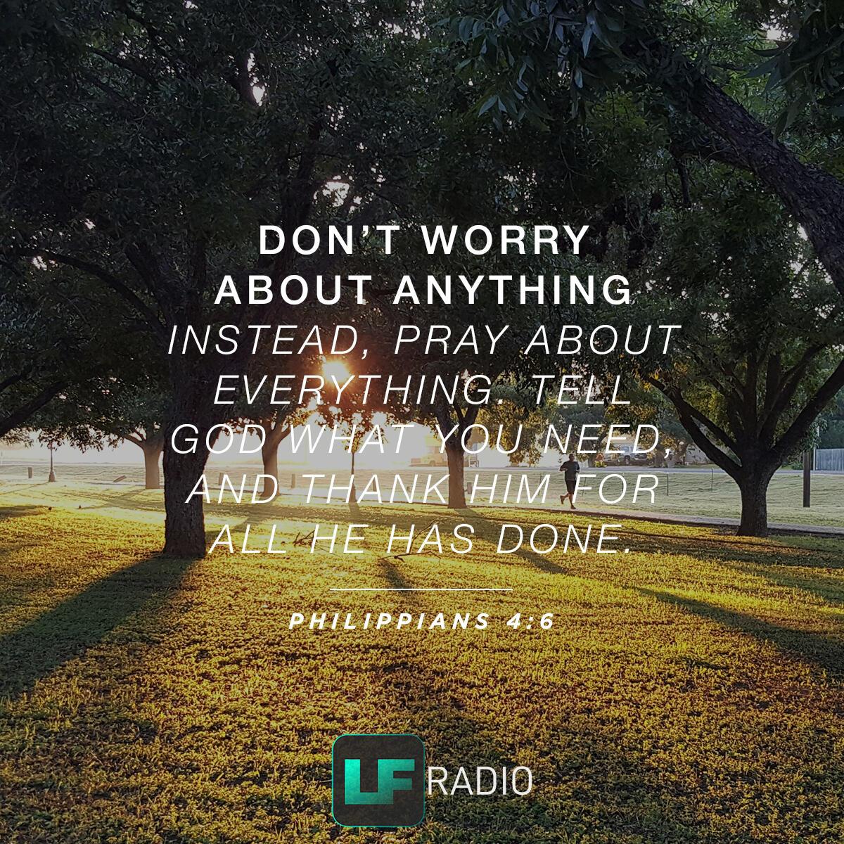 Philippians 4:6 - Verse of the Day