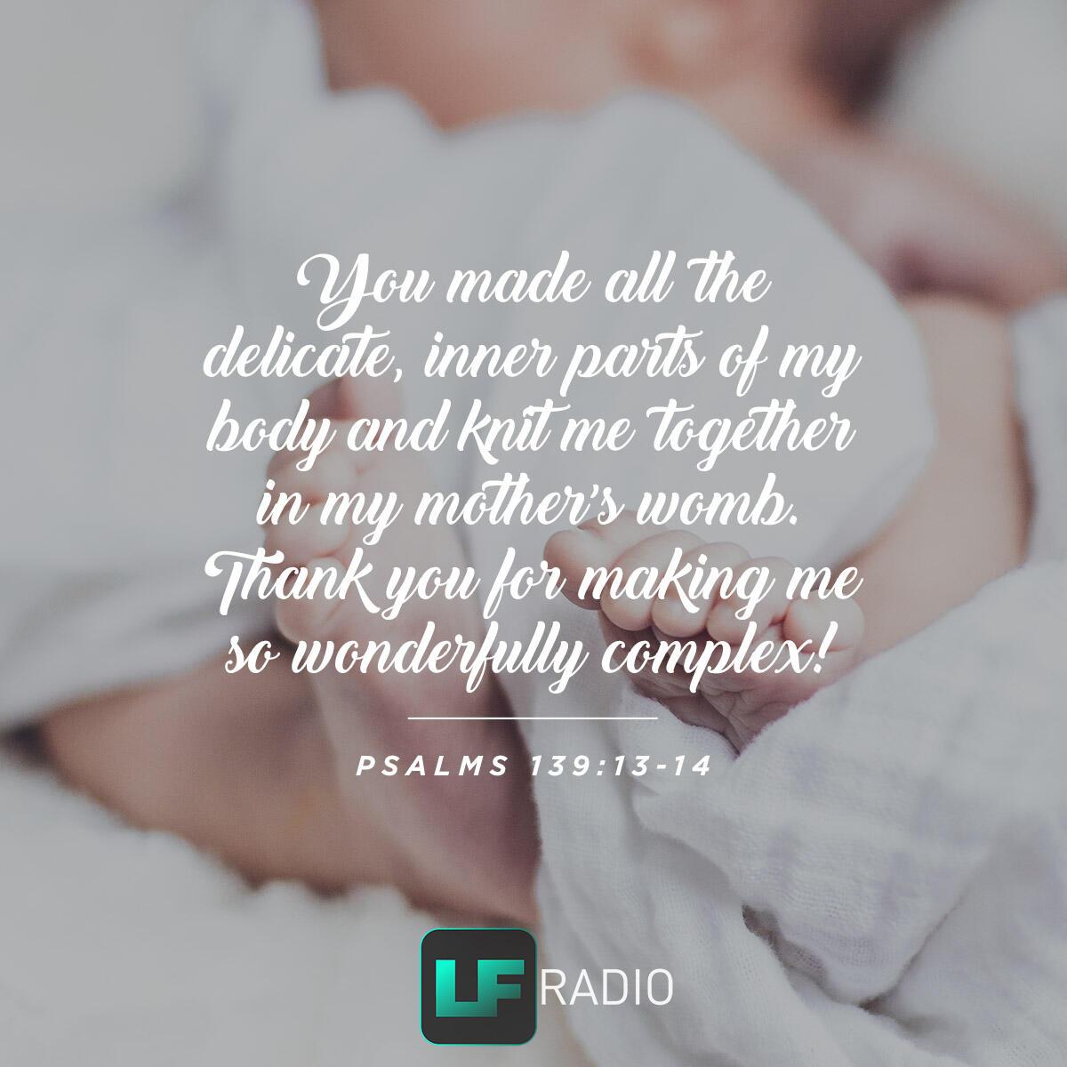 Psalms 139:13-14 - Verse of the Day
