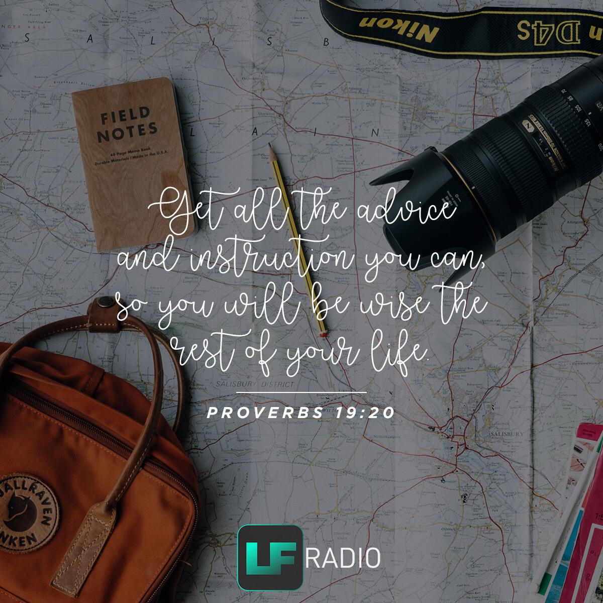 Proverbs 19:20 - Verse of the Day
