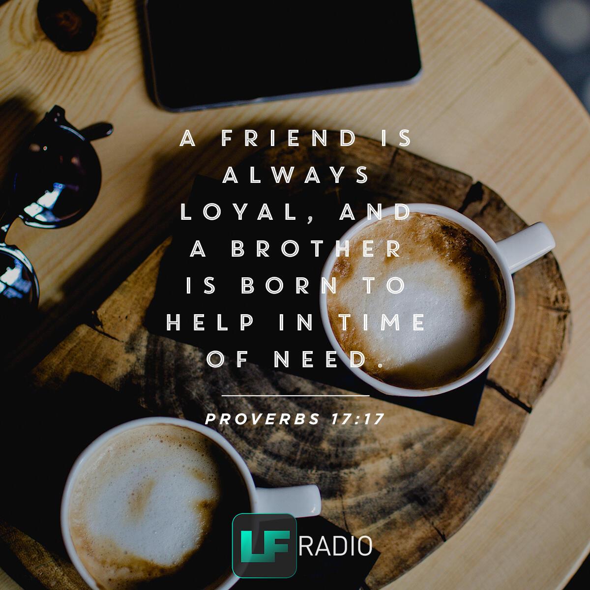 Proverbs 17:17 - Verse of the Day