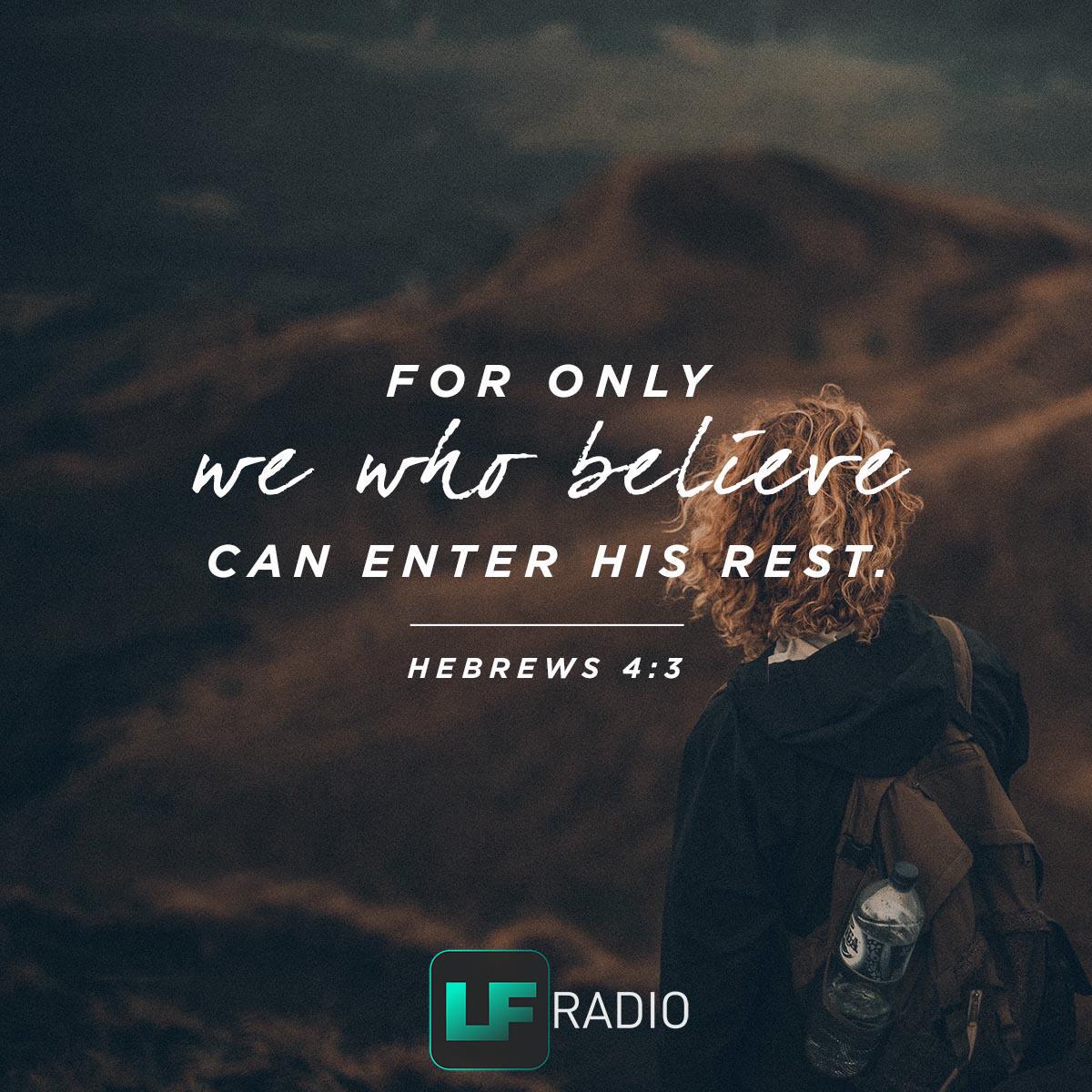 Hebrews 4:3 - Verse of the Day