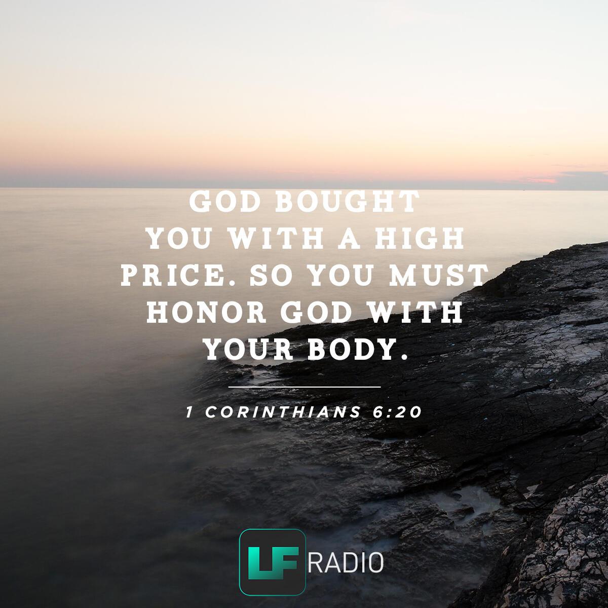 1 Corinthians 6:20 - Verse of the Day