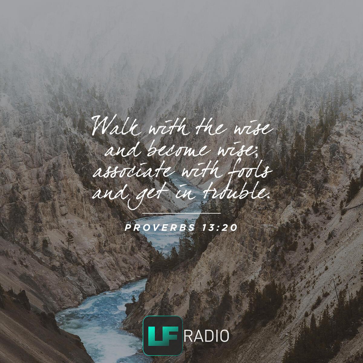 Proverbs 13:20 - Verse of the Day