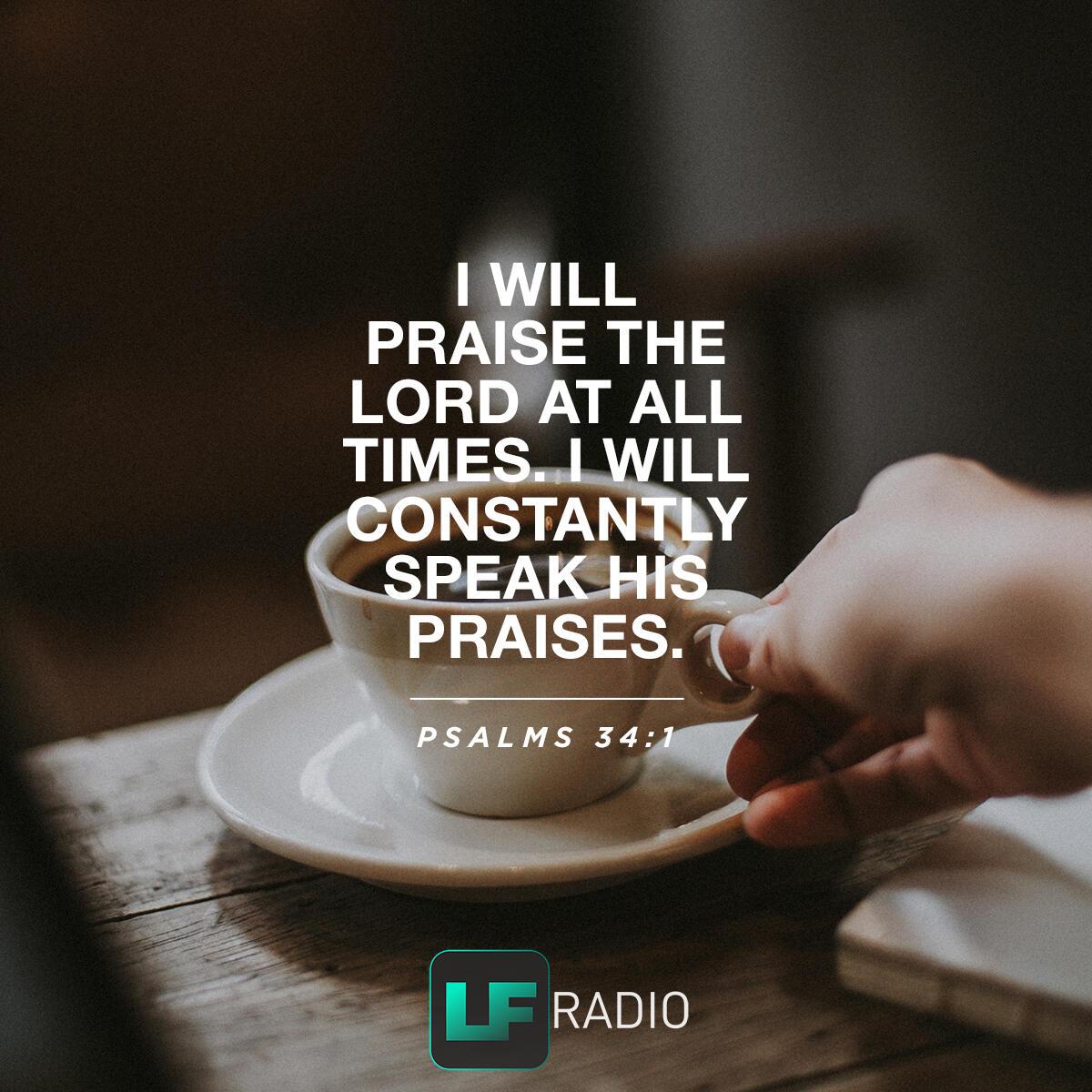 Psalm 34:1 - Verse of the Day