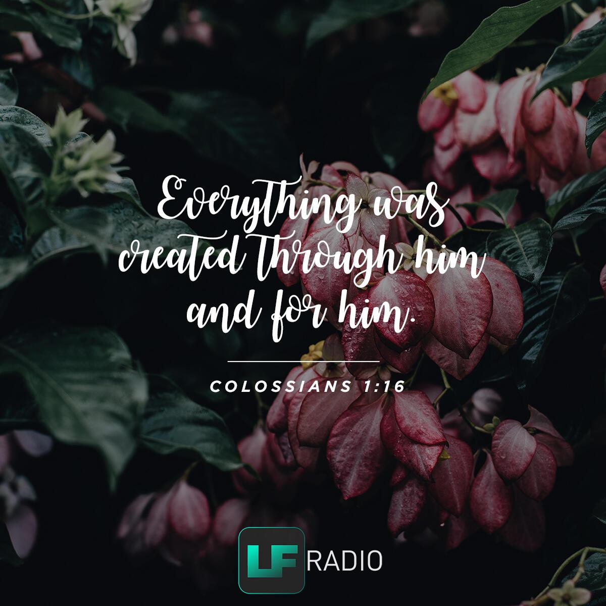 Colossians 1:16 - Verse of the Day