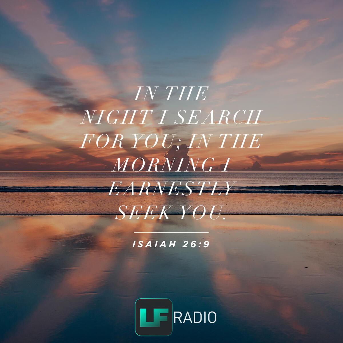 Isaiah 26:9 - Verse of the Day