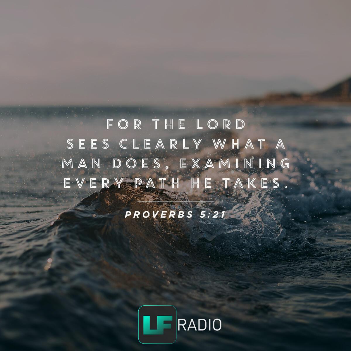 Proverbs 5:21 - Verse of the Day