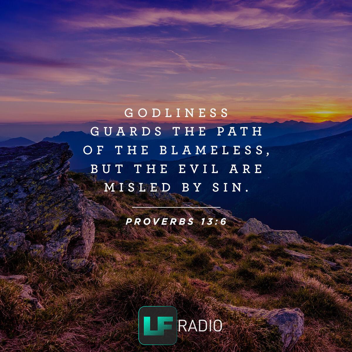 Proverbs 13:6 - Verse of the Day