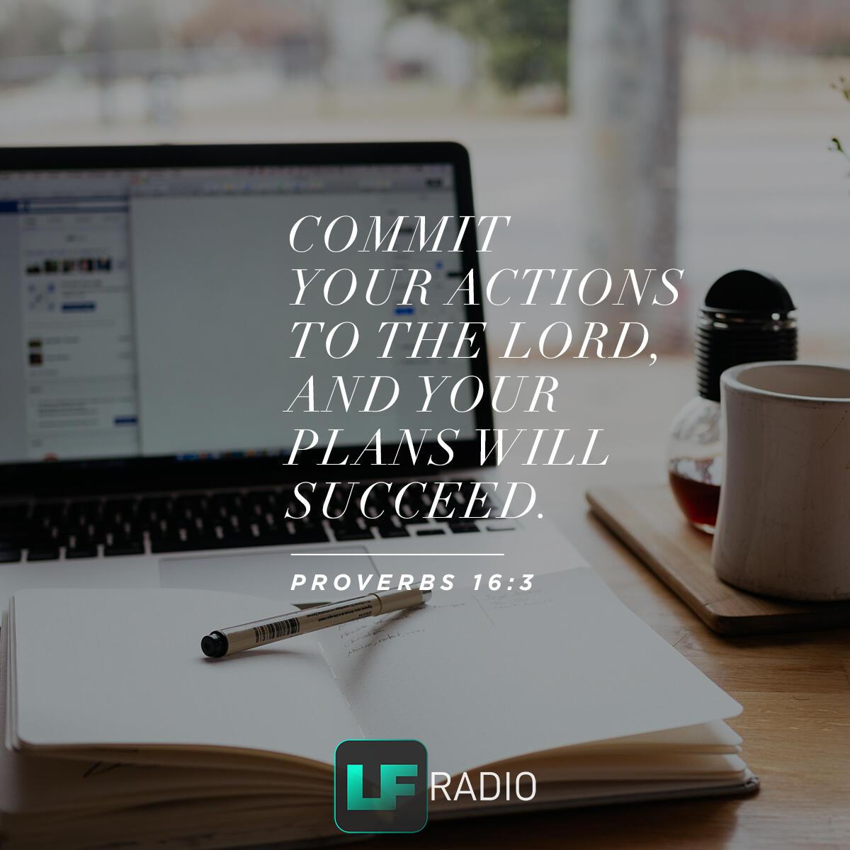 Proverbs 16:3 - Verse of the Day