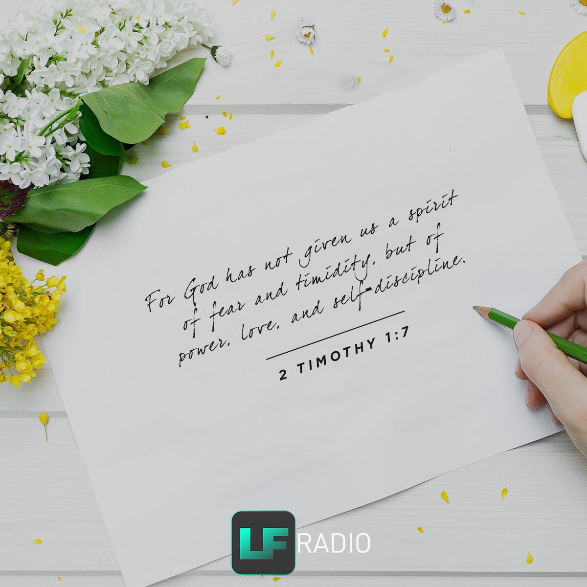2 Timothy 1:7 - Verse of the Day