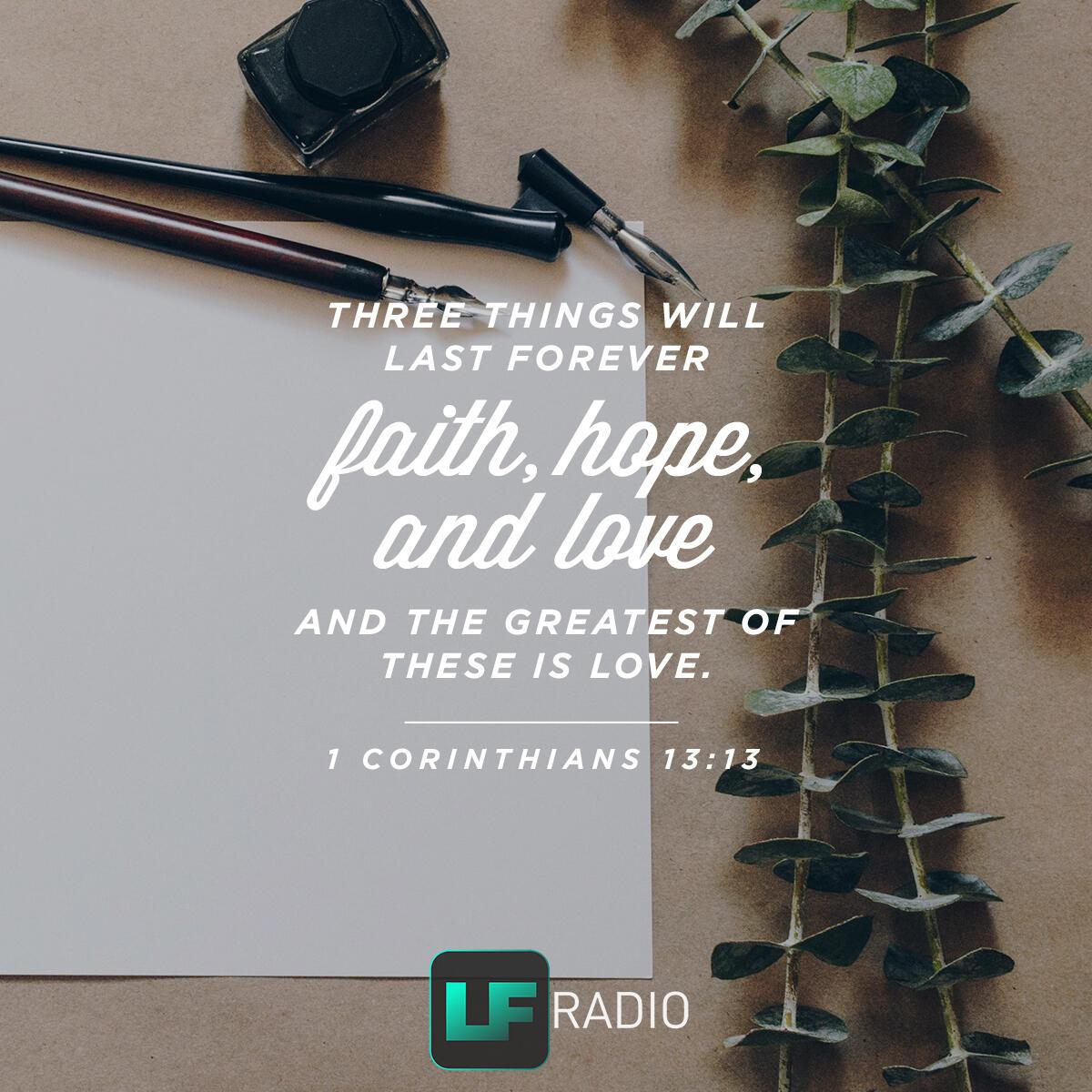 1 Corinthians 13:13 - Verse of the Day