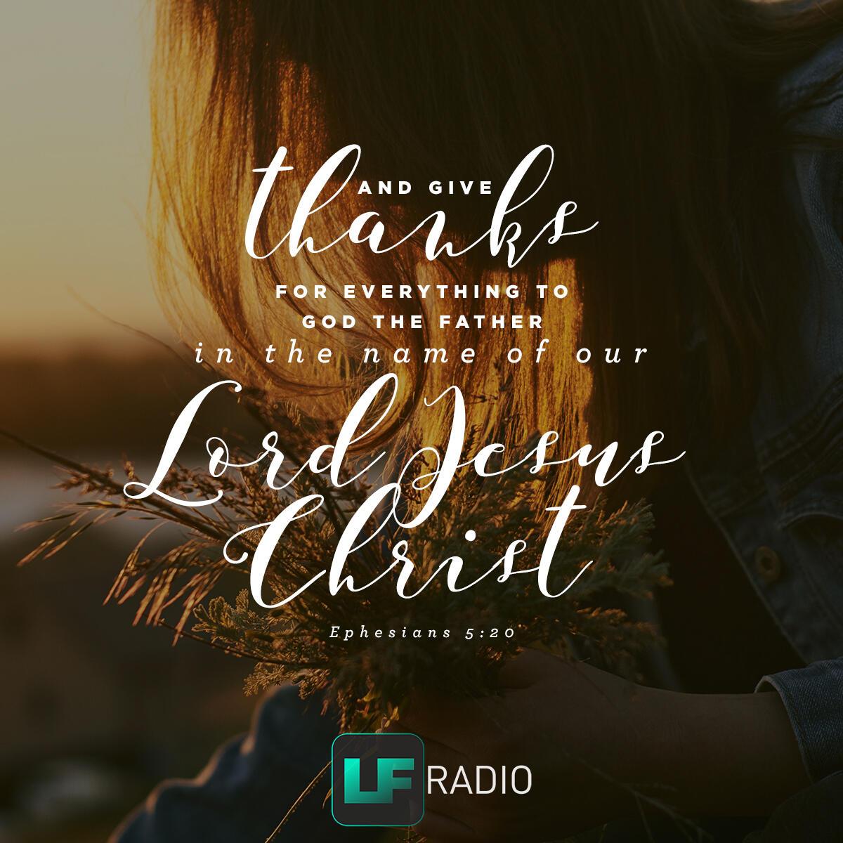 Ephesians 5:20 - Verse of the Day