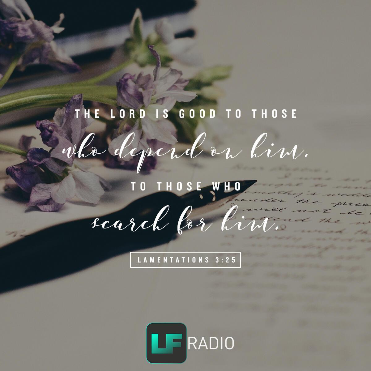 Lamentations 3:25 - Verse of the Day