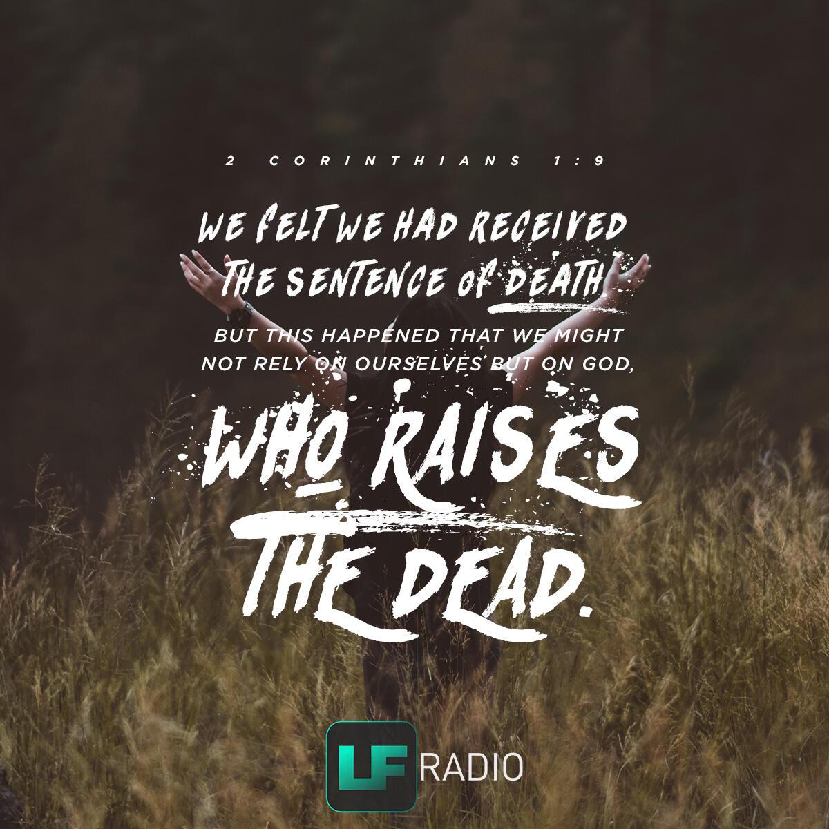 2 Corinthians 1:9 - Verse of the Day