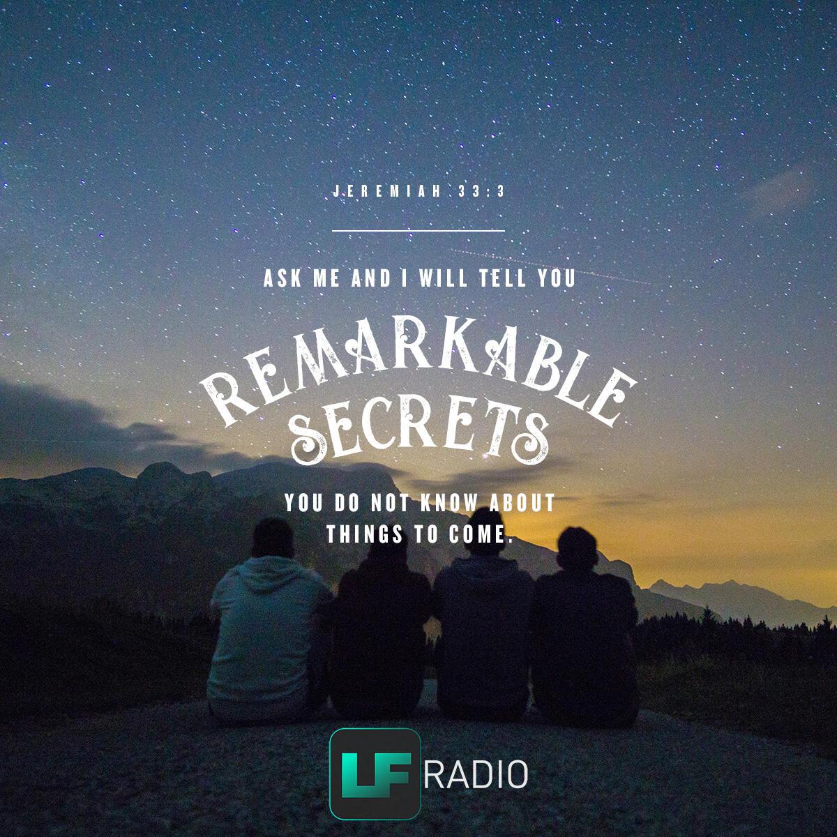 Jeremiah 33:3 - Verse of the Day