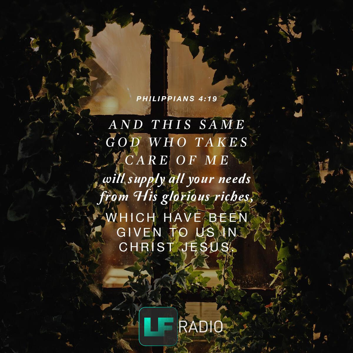 Philippians 4:19 - Verse of the Day