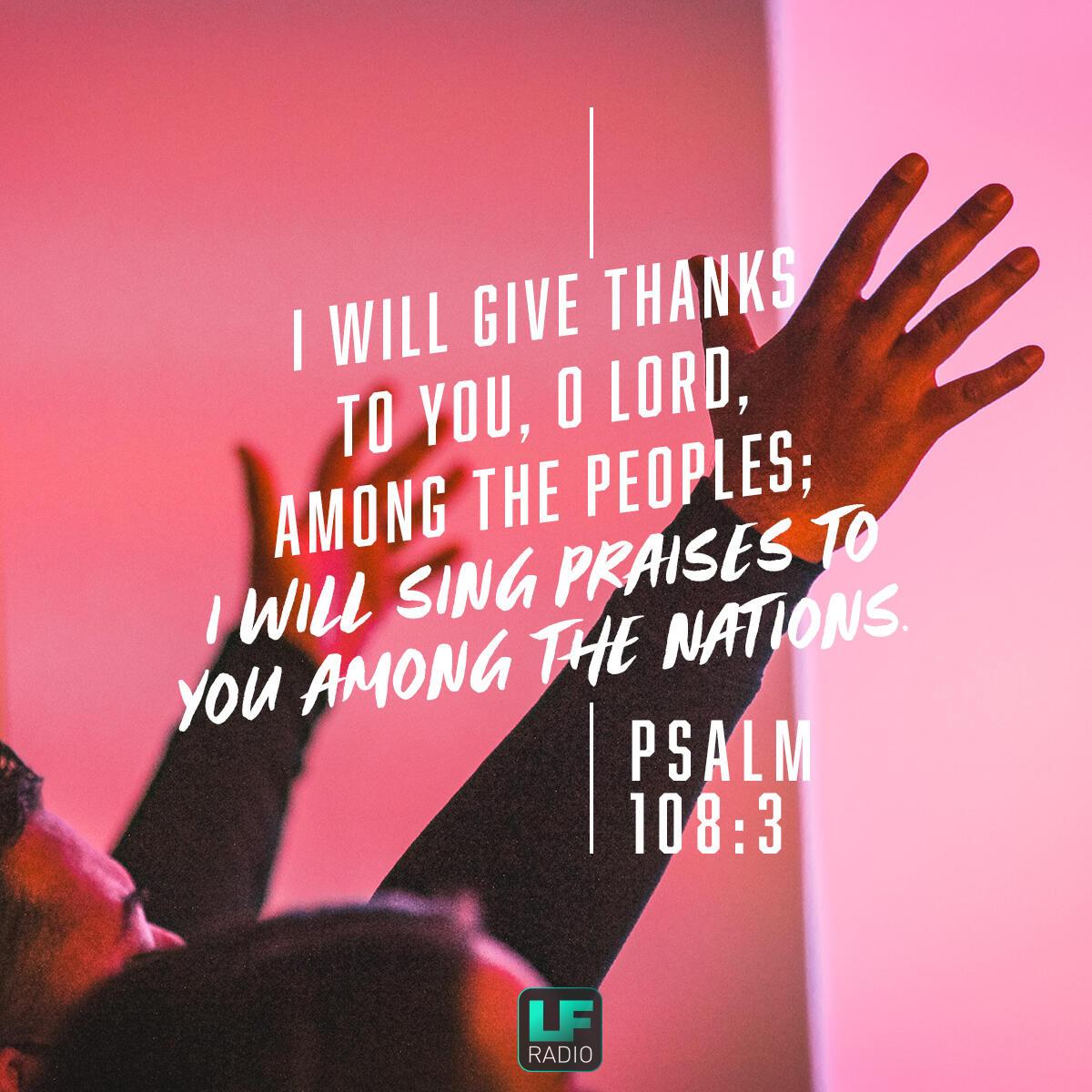 Psalm 108:3 - Verse of the Day