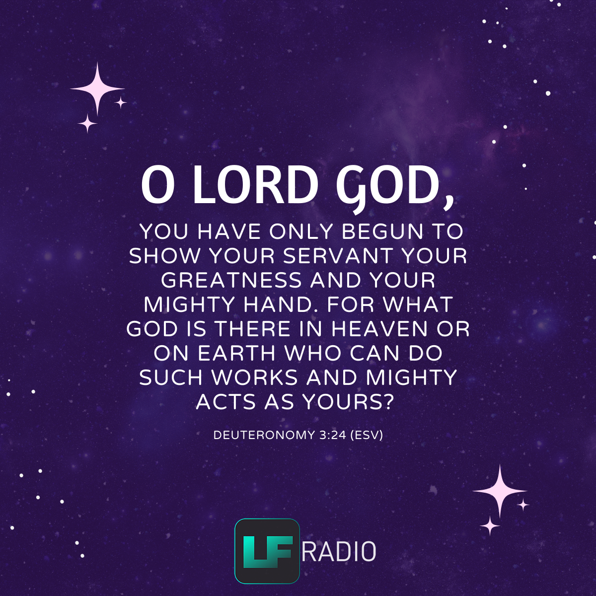 Deuteronomy 3:24 - Verse of the Day