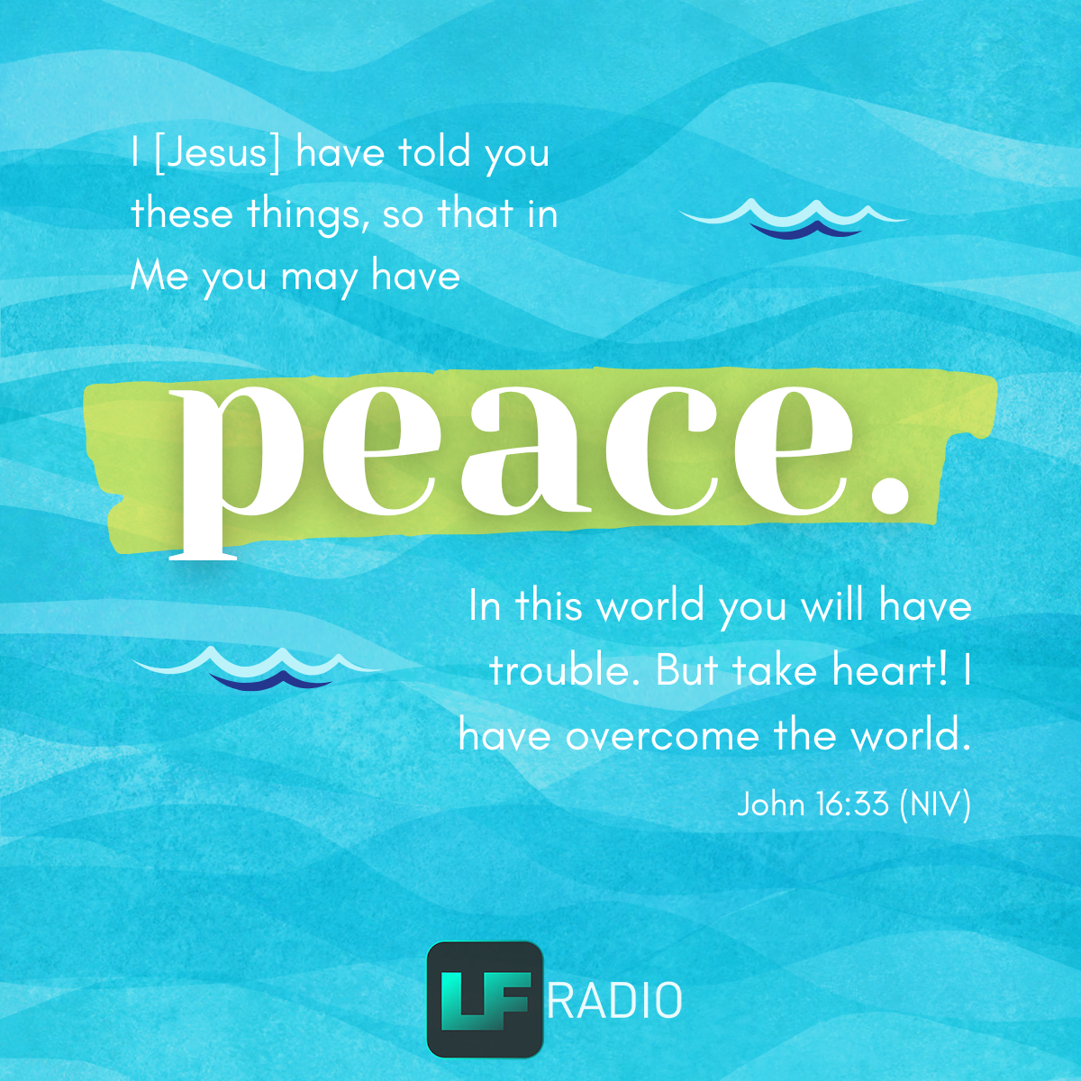 John 16:33 - Verse of the Day