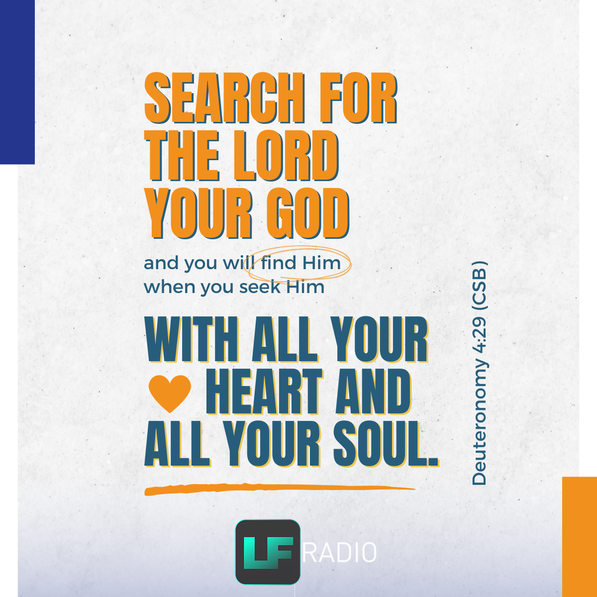 Deuteronomy 4:29 - Verse of the Day