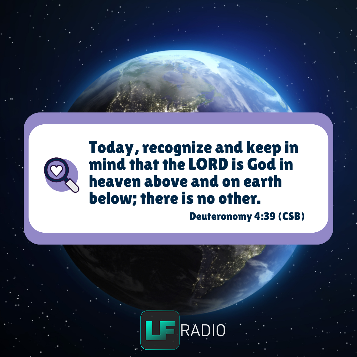 Deuteronomy 4:39 - Verse of the Day