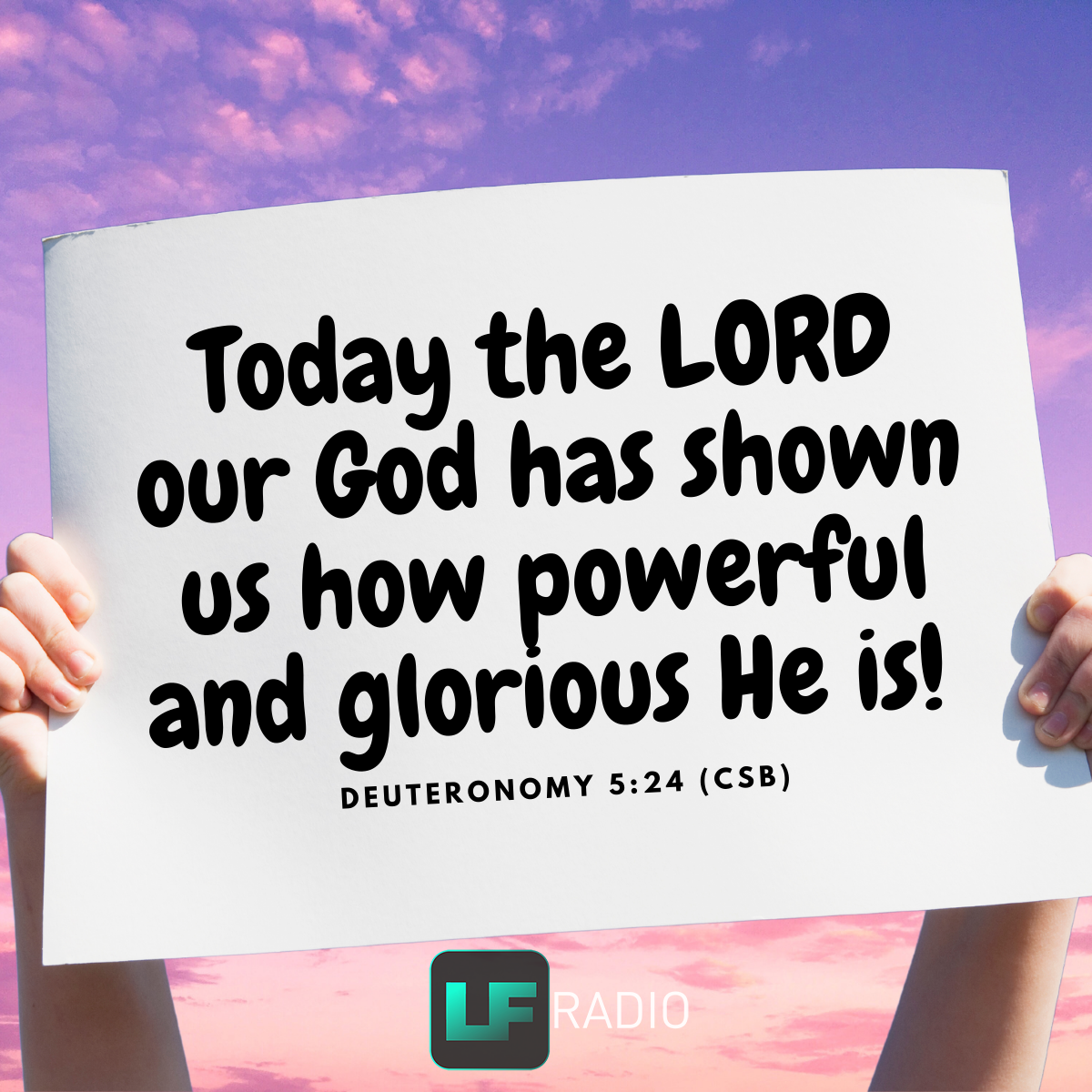 Deuteronomy 5:24 - Verse of the Day
