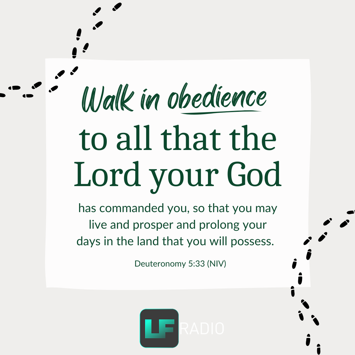 Deuteronomy 5:33 - Verse of the Day
