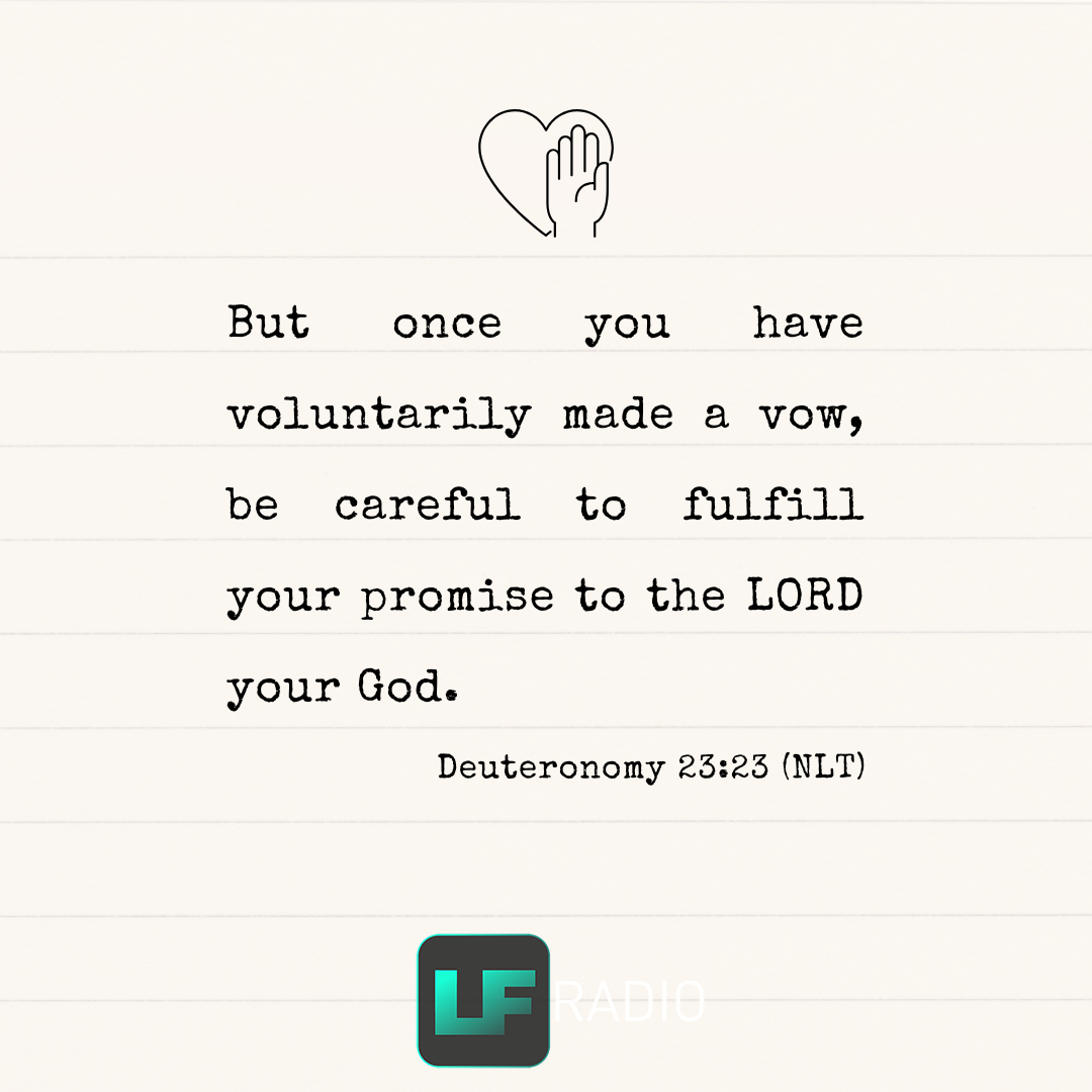 Deuteronomy 23:23 - Verse of the Day