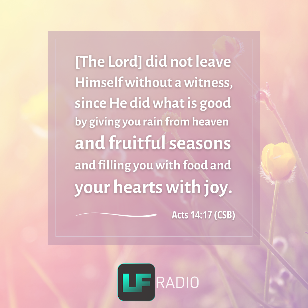 Acts 14:17 - Verse of the Day