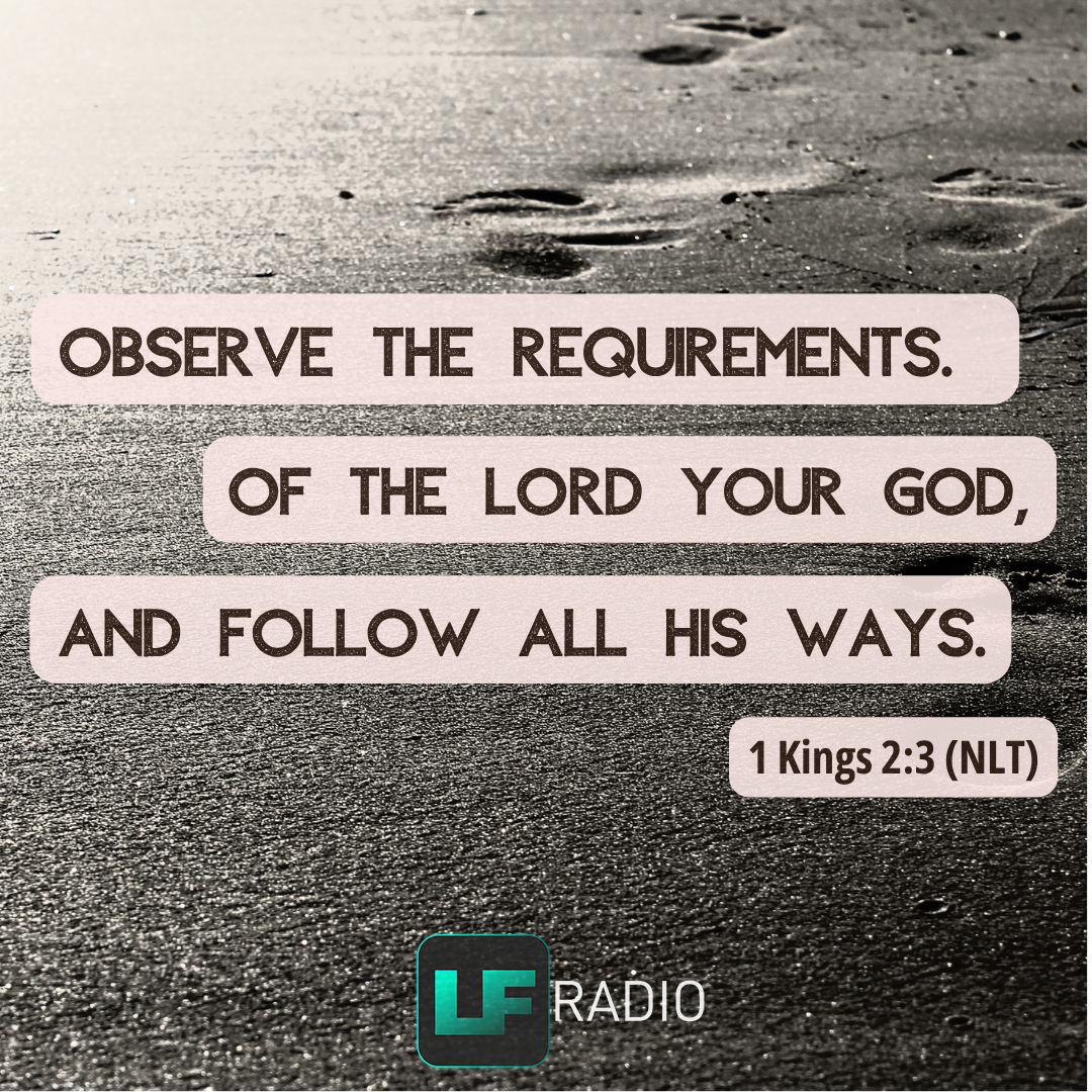 1 Kings 2:3 - Verse of the Day
