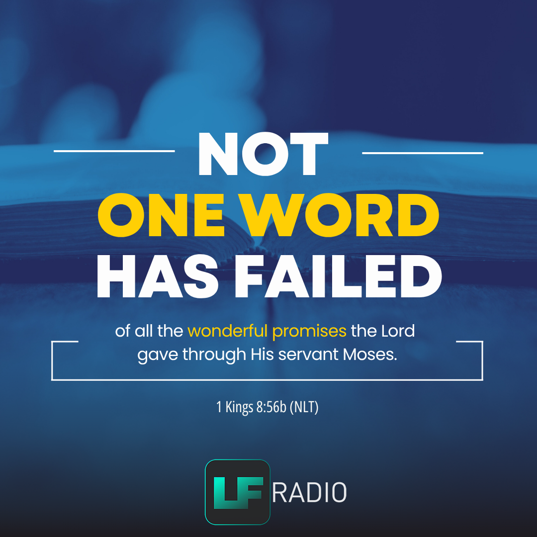 1 Kings 8:56b - Verse of the Day