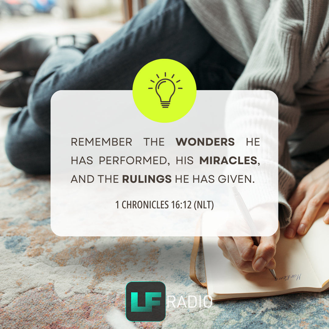 1 Chronicles 16:12 - Verse of the Day
