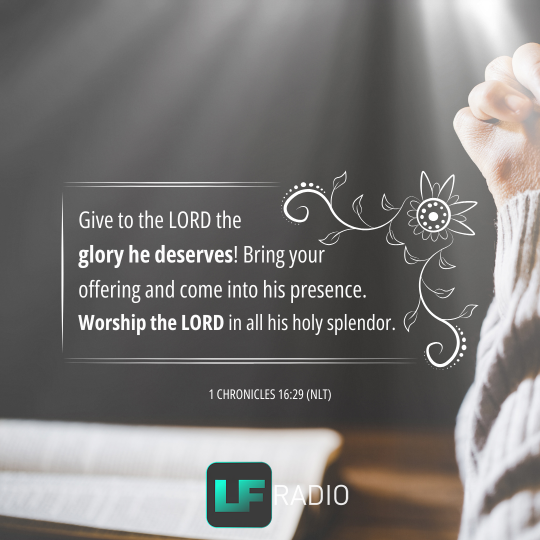 1 Chronicles 16:29 - Verse of the Day