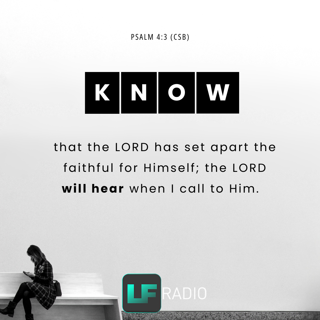Psalm 4:3 - Verse of the Day