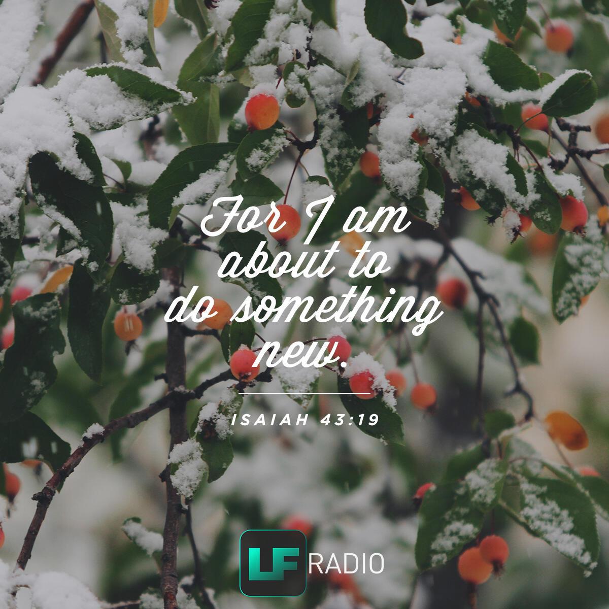 Isaiah 43:19 - Verse of the Day