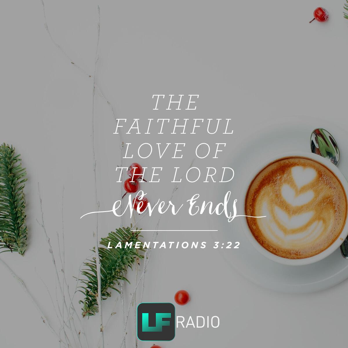 Lamentations 3:22 - Verse of the Day