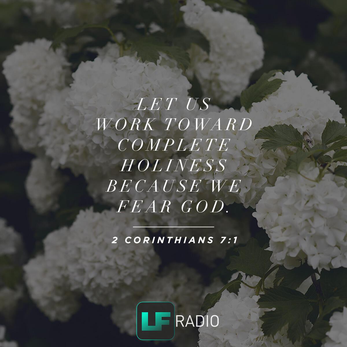 2 Corinthians 7:1 - Verse of the Day