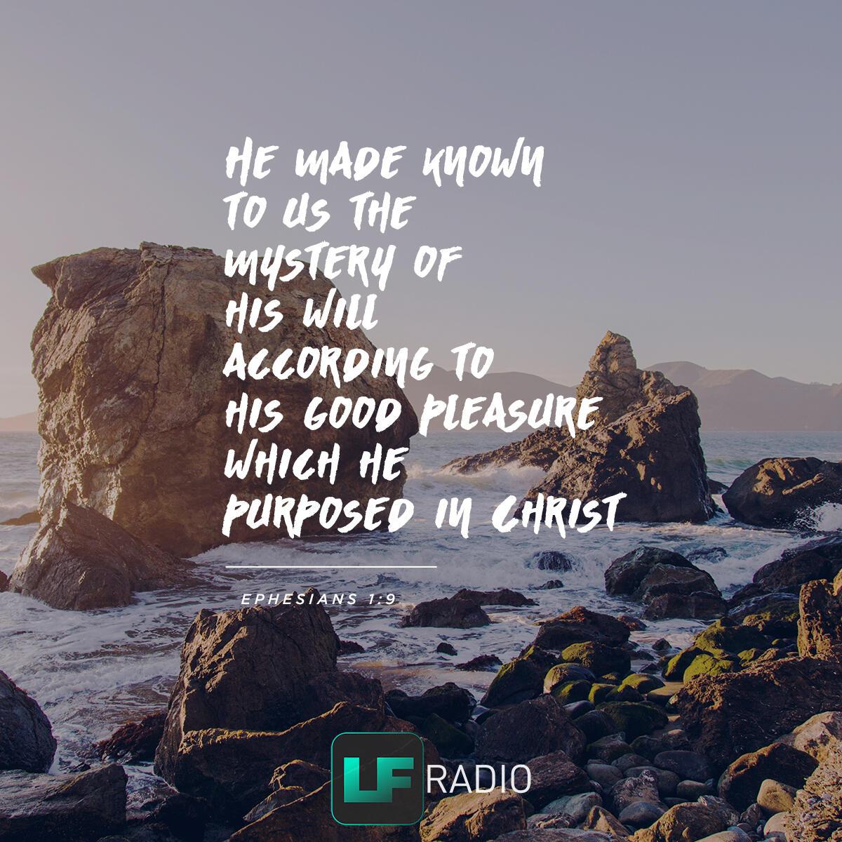 Ephesians 1:9 - Verse of the Day