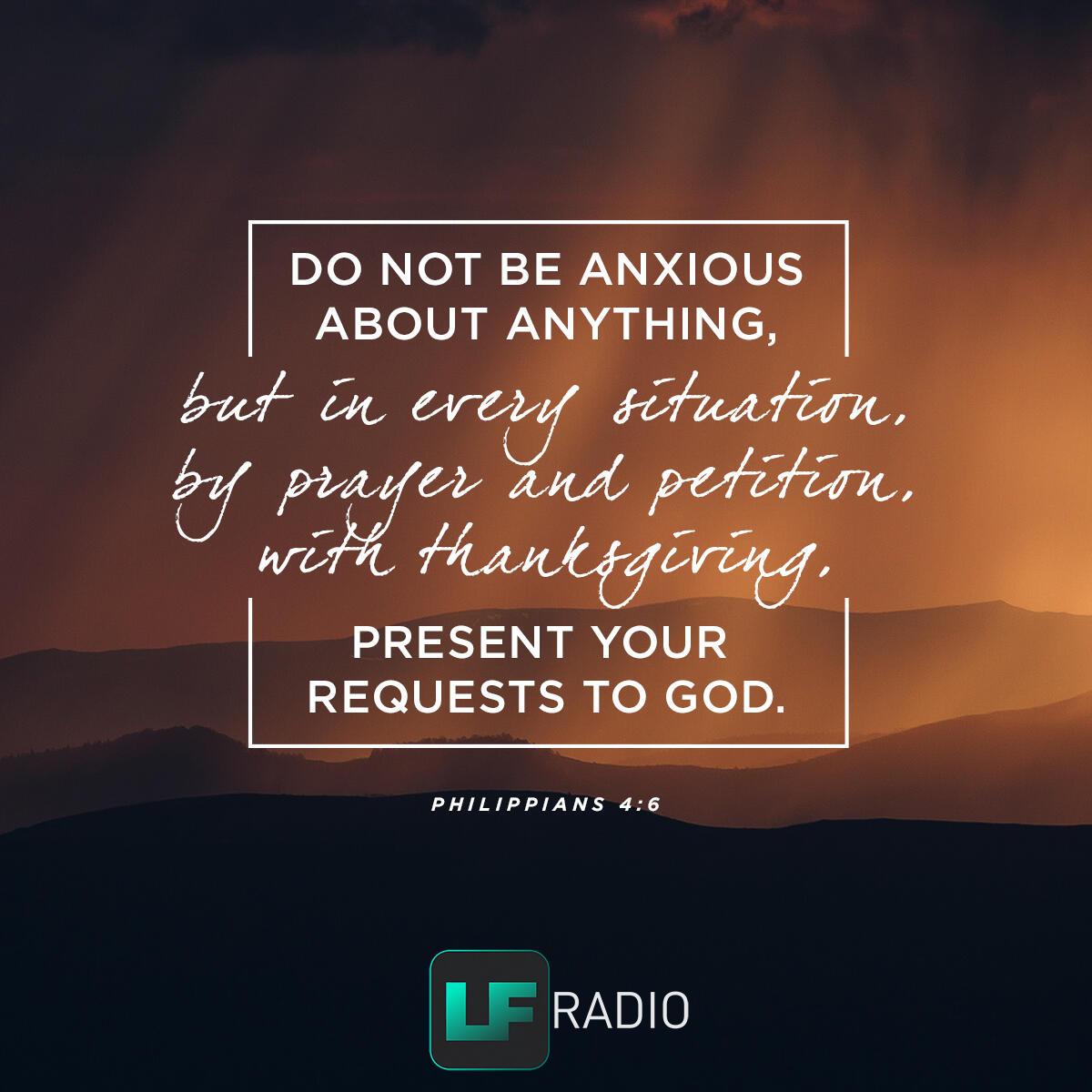 Philippians 4:6 - Verse of the Day