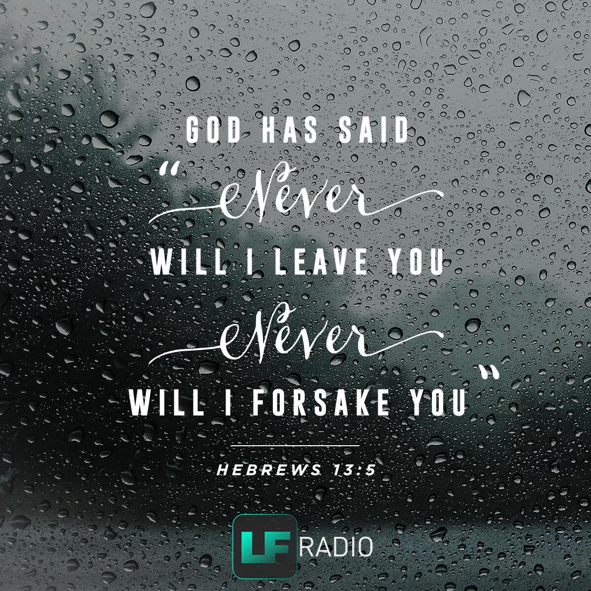 Hebrews 13:5 - Verse of the Day