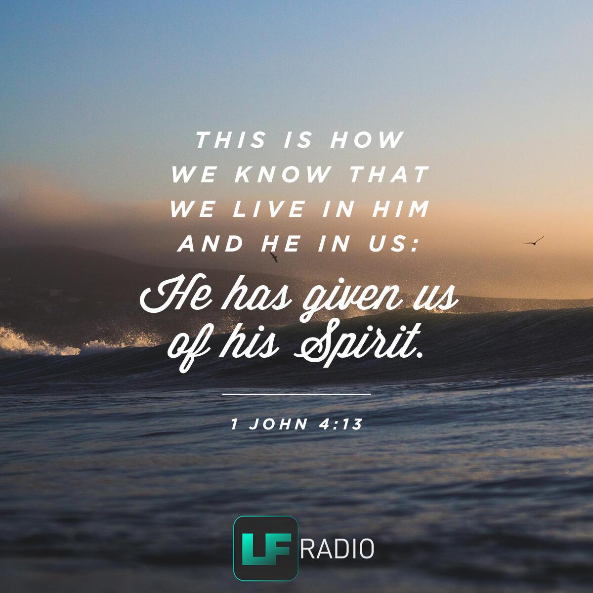1 John 4:13 - Verse of the Day