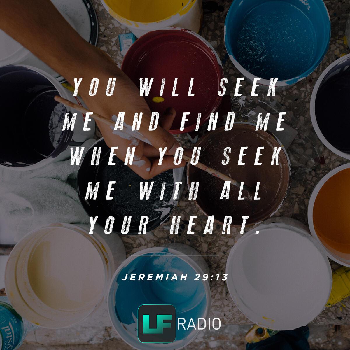 Jeremiah 29:13 - Verse of the Day