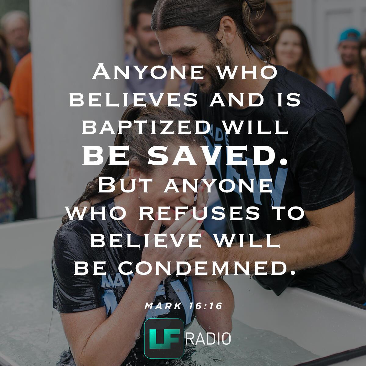 Mark 16:16 - Verse of the Day