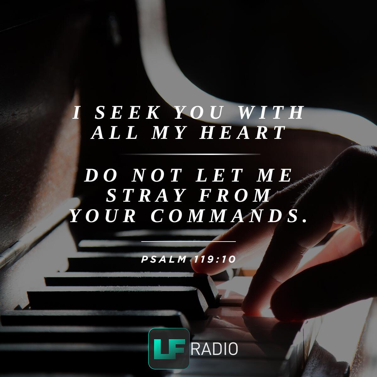 Psalm 119:10 - Verse of the Day