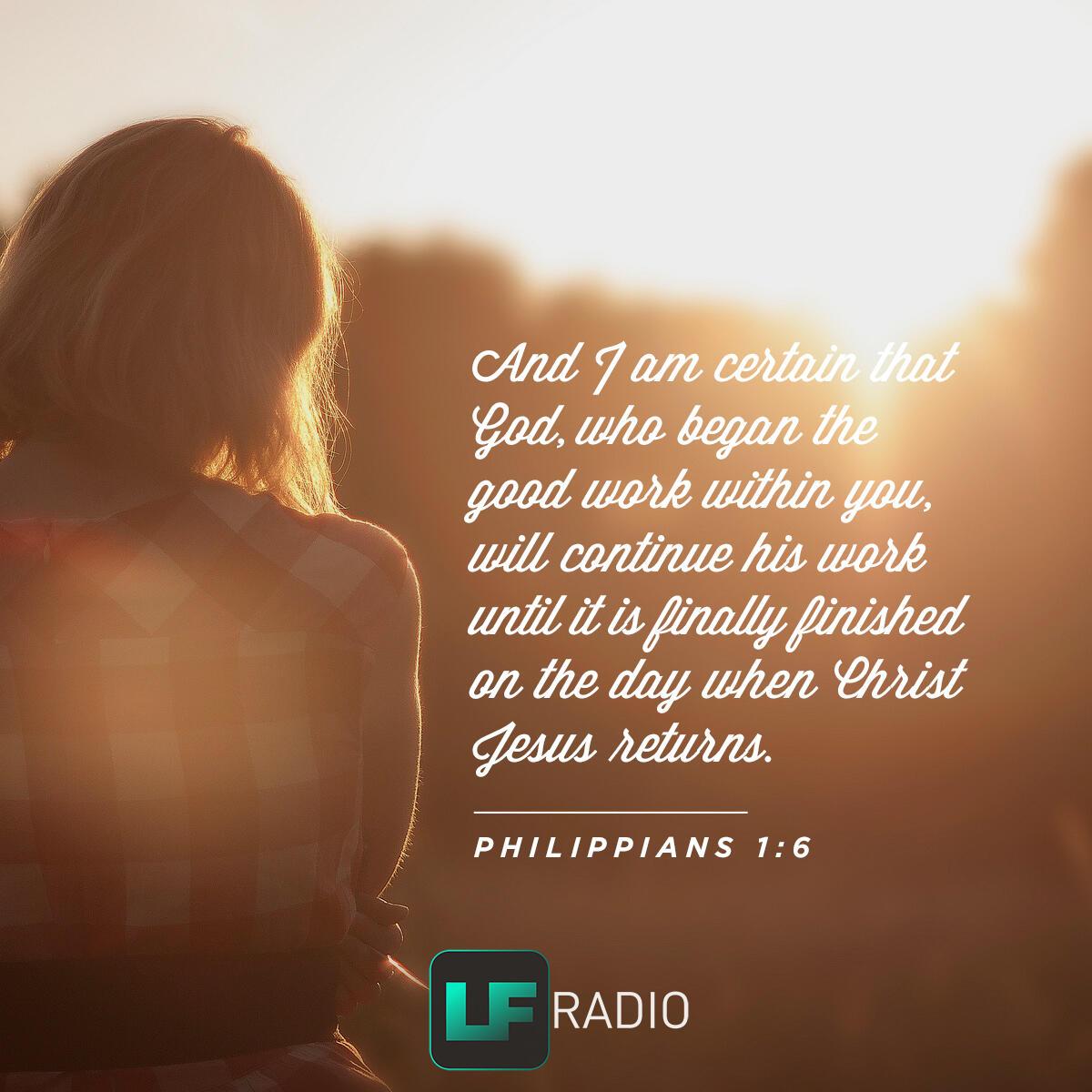 Philippians 1:6 - Verse of the Day