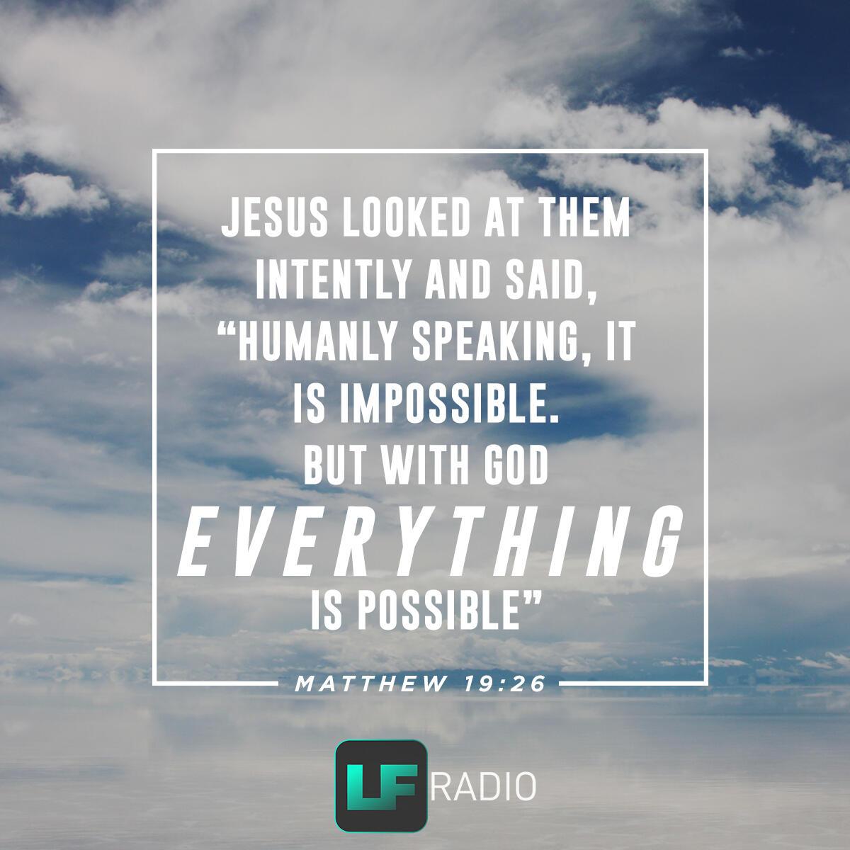 Matthew 19:26 - Verse of the Day
